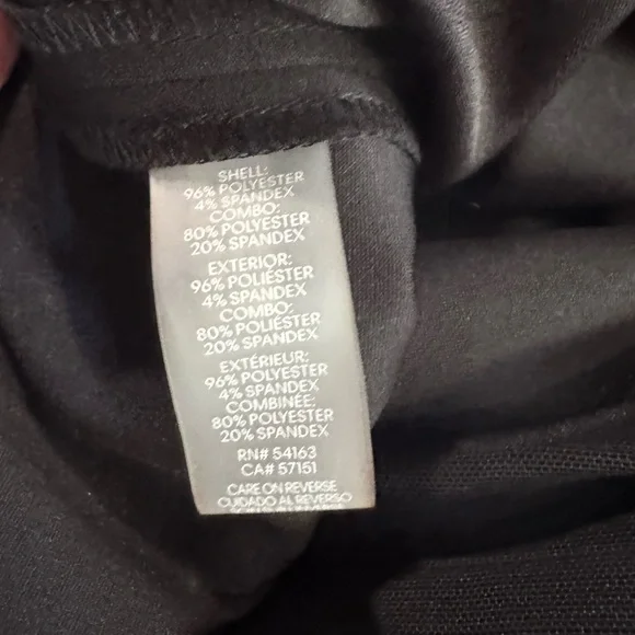 NWT Calvin Klein Black Dress Sheer cuff Sleeves and hem Knee length 16W 18W - Picture 9 of 12